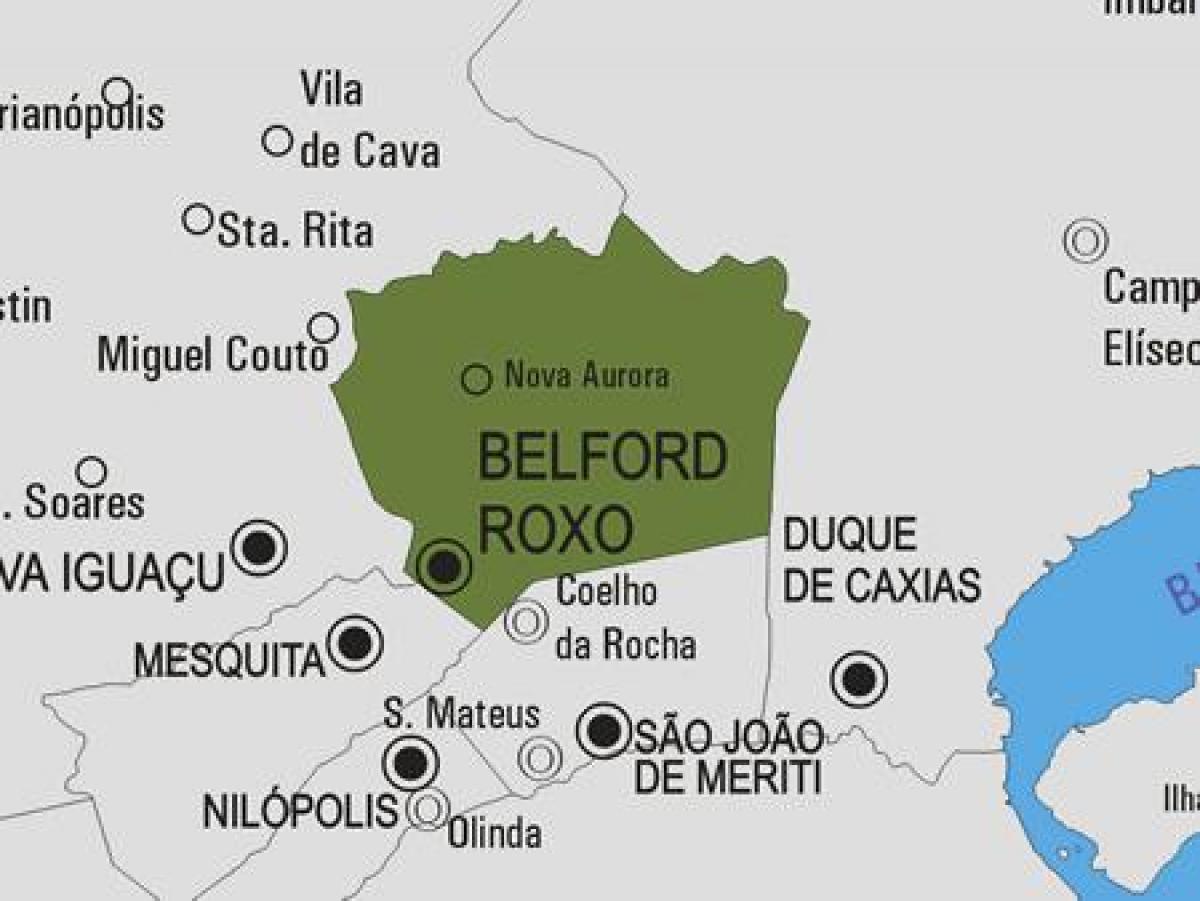 Карта Белфорд-Роксо муниципалитет