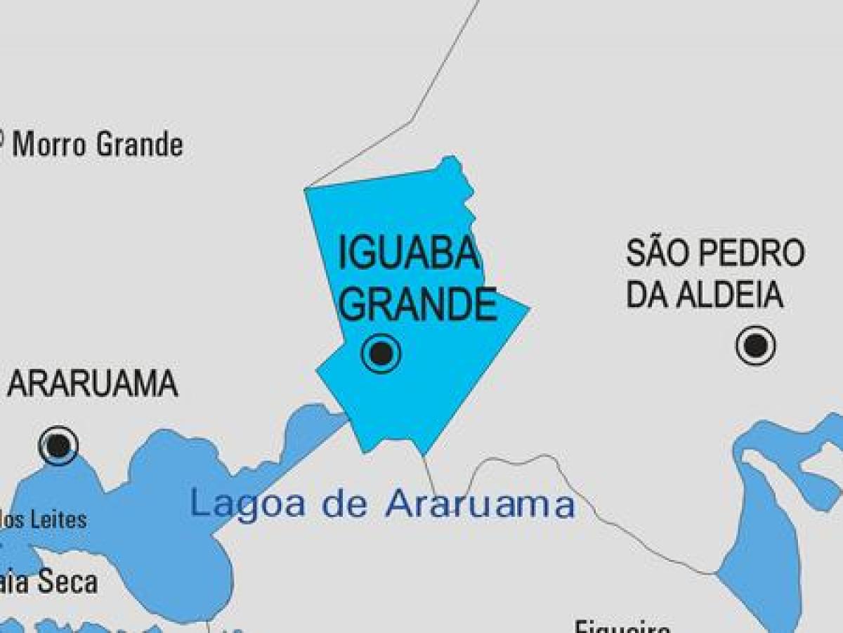 Карта игуаба-Гранди муниципалитет