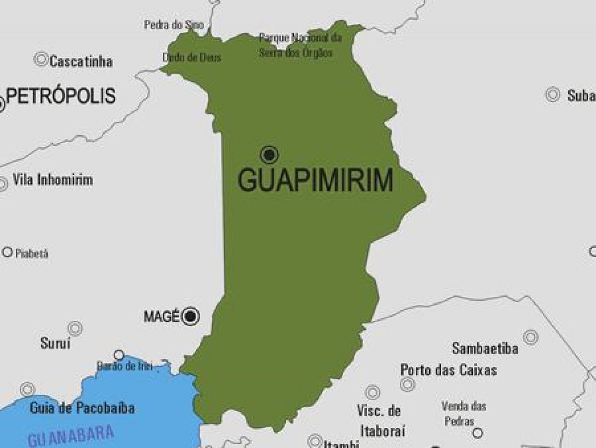 Карта муниципалитета Гуапимирин