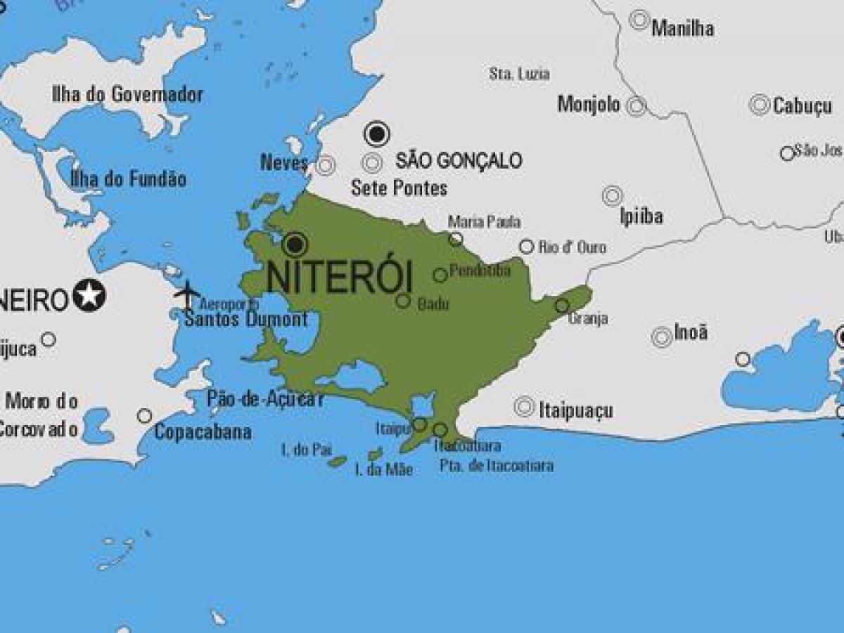 Карта муниципалитета Нитерой