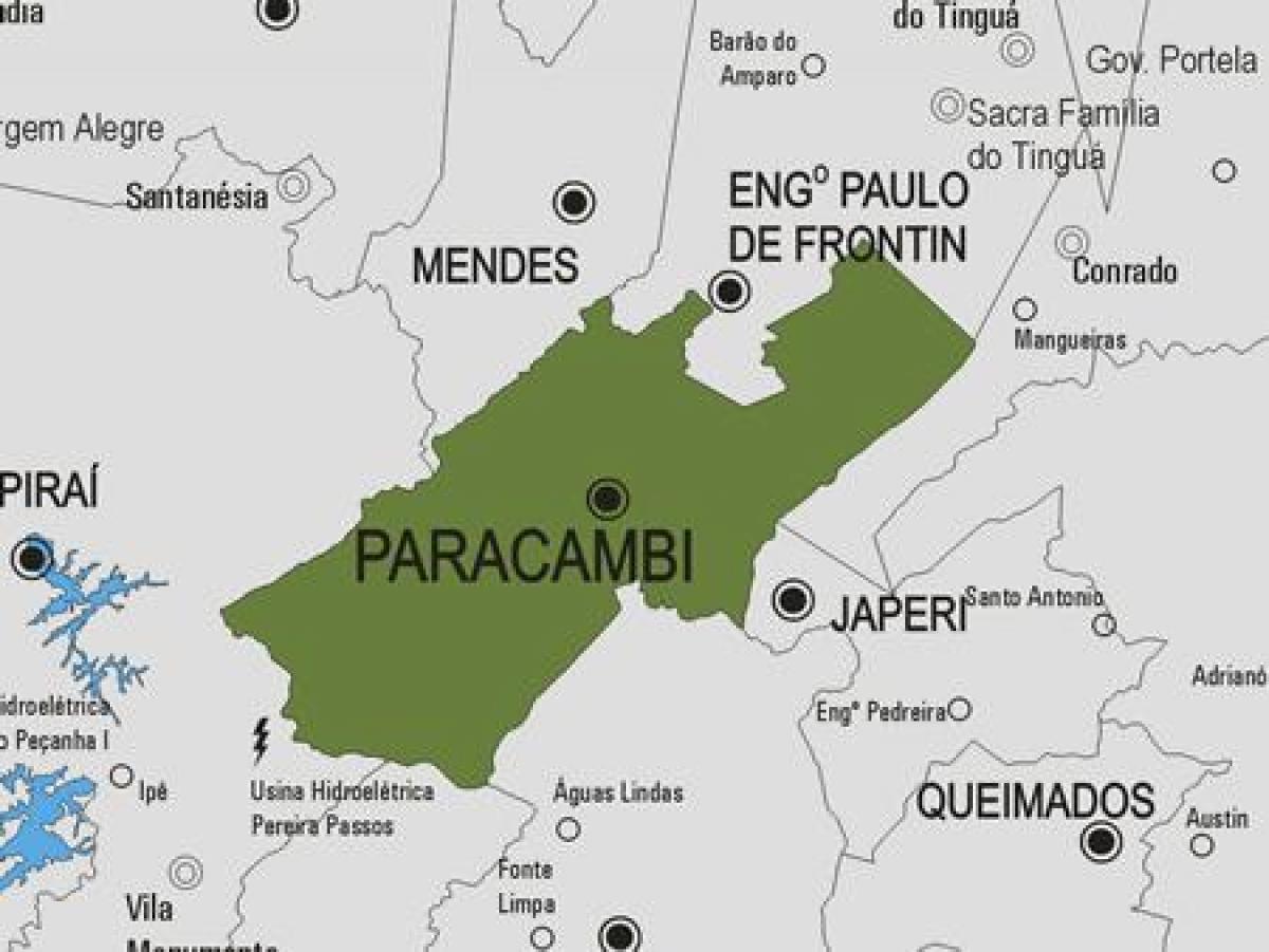 Карта муниципалитета Паракамби