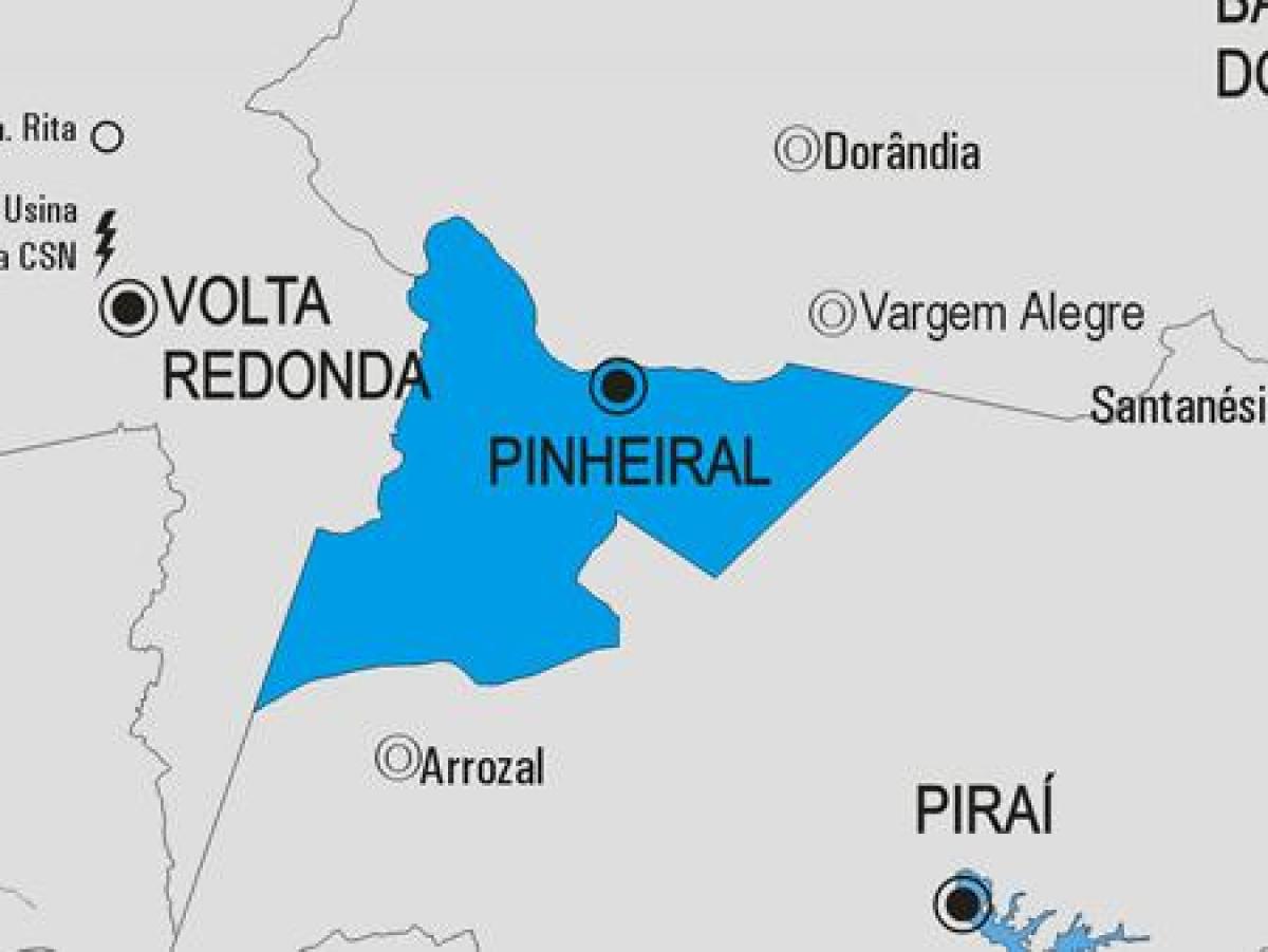 Карта муниципалитета Пиньейрал