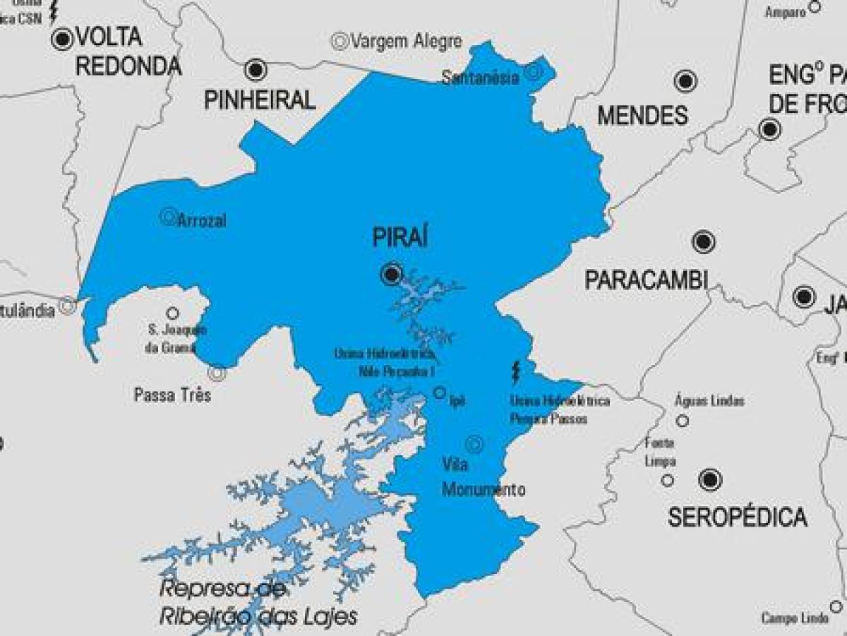 Карта муниципалитета Пираи