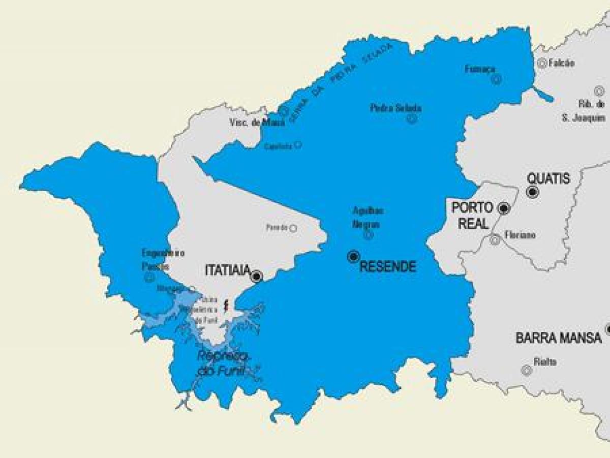 Карта муниципалитета Резенди
