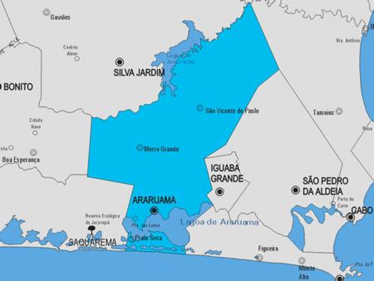 Карта муниципалитете Араруама