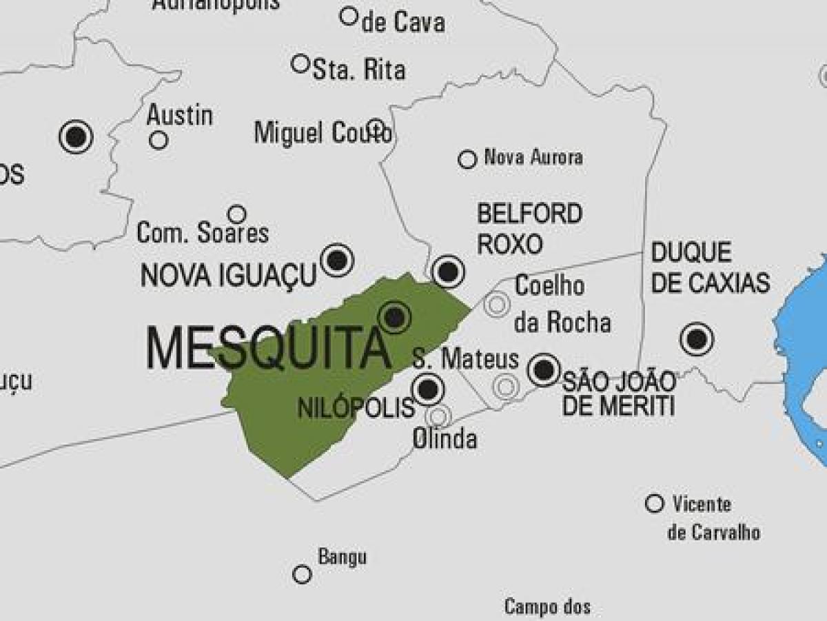 Карта муниципалитете Мескита