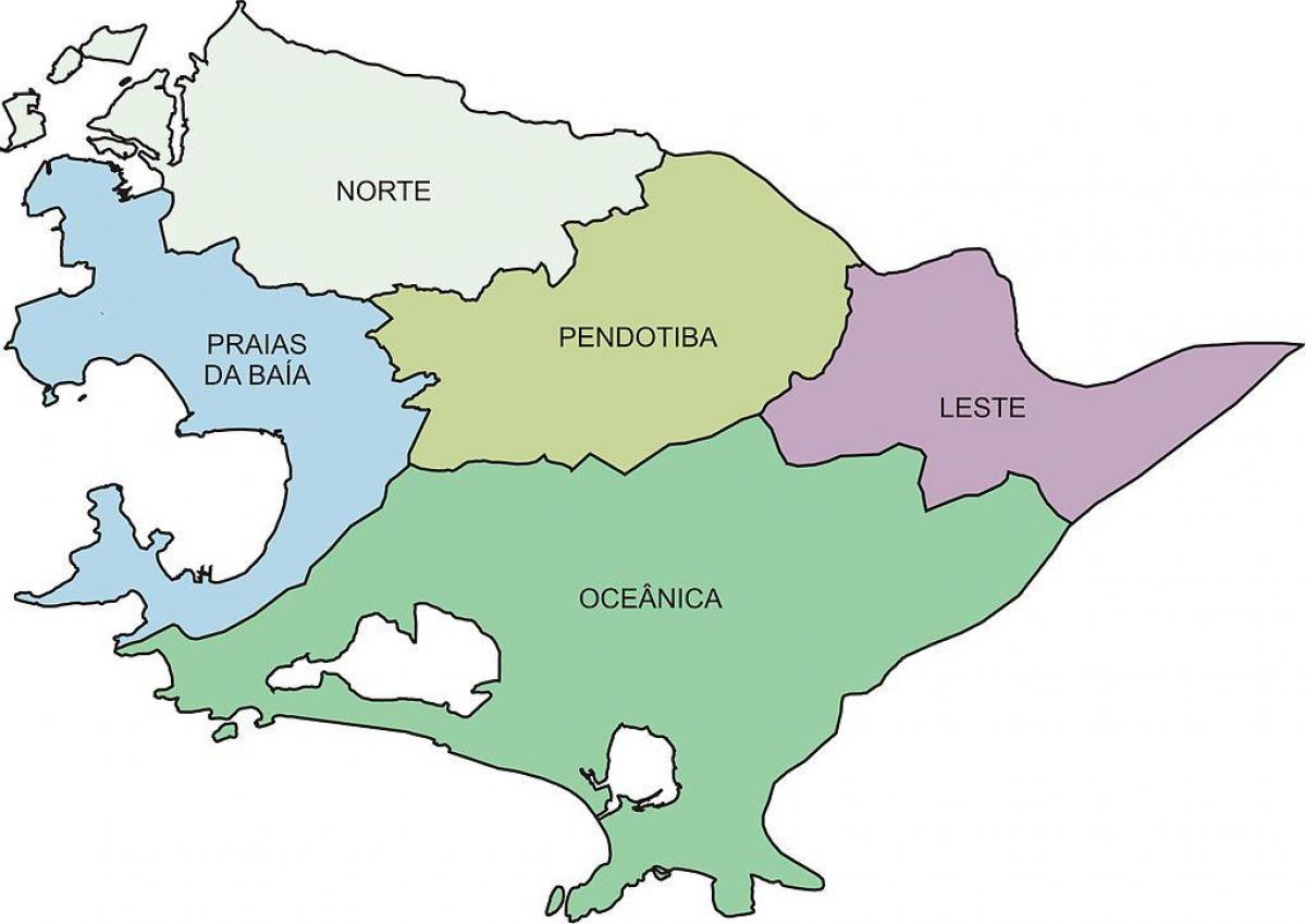 Карта регионов Нитерой