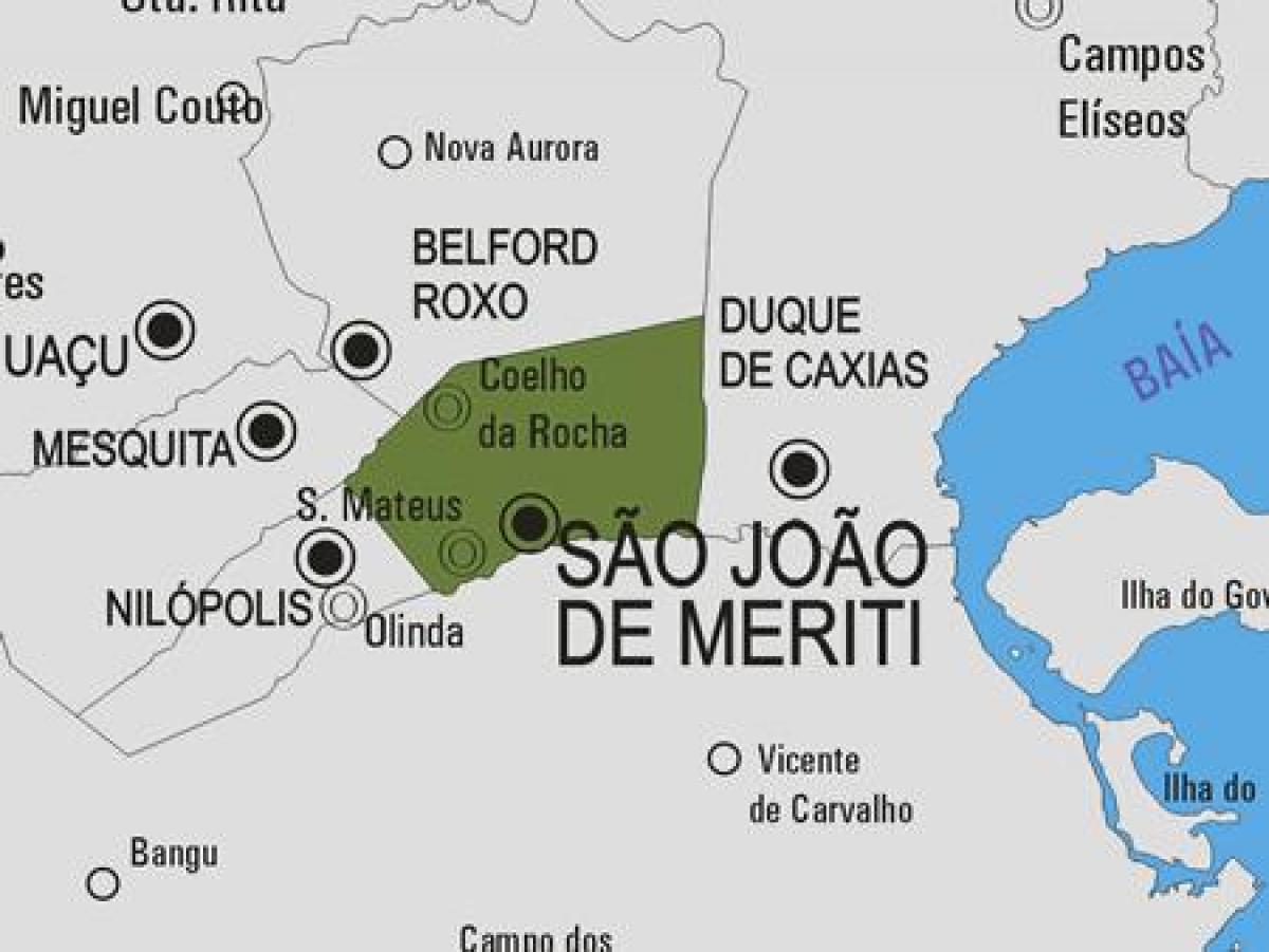 Карта Сан-Жуан-де-Мерити муниципалитет
