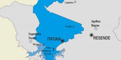 Карта муниципалитета Итатиая