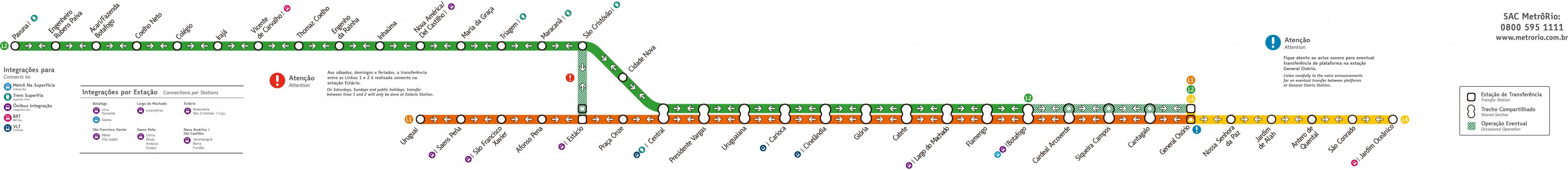 Карта метро рио де жанейро