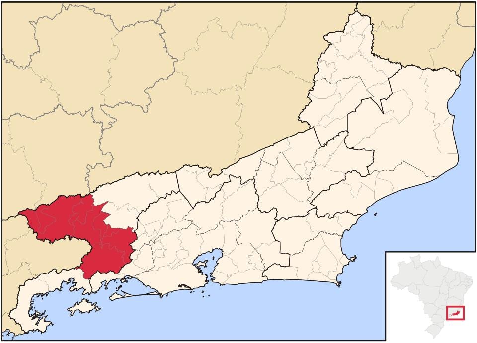 Карта Вале-ДУ-Параиба Флуминенсе
