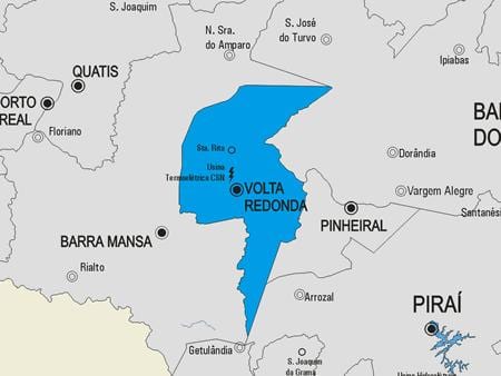 Карта муниципалитета Васорас