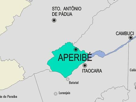 Карта муниципалитета Aperibé