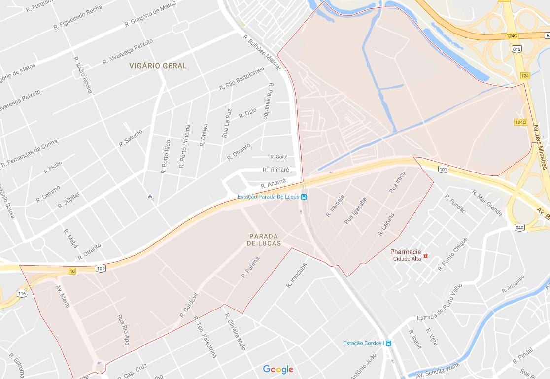 Карта парада де Лукасе