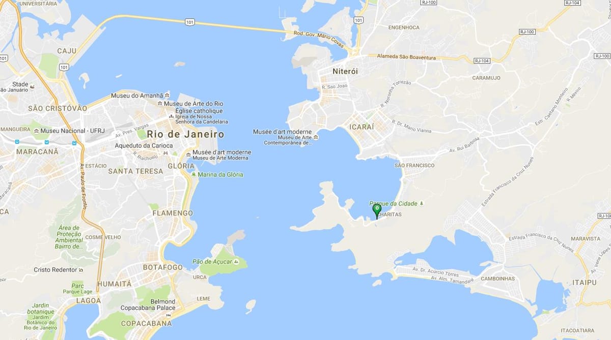 Карта пляжа Samanguaia