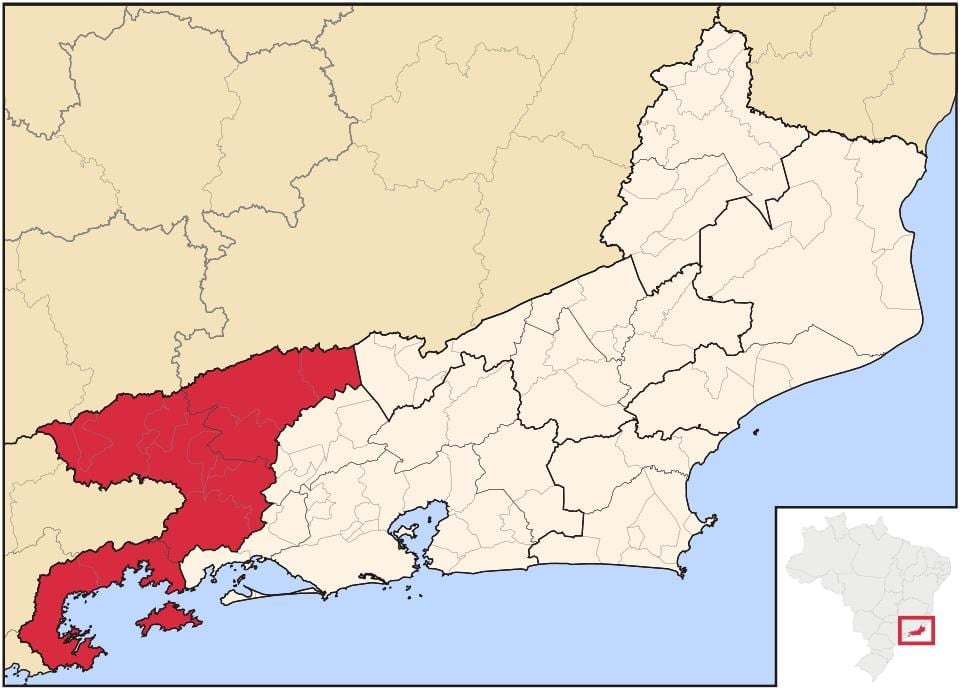 Карта Суль Флуминенсе