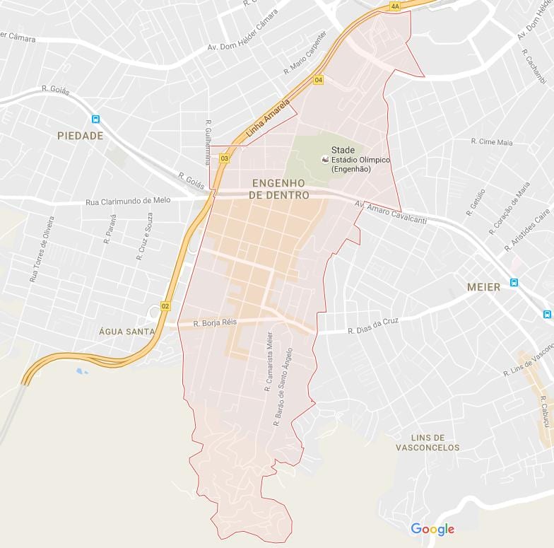 Карта Энгенью де Дентро