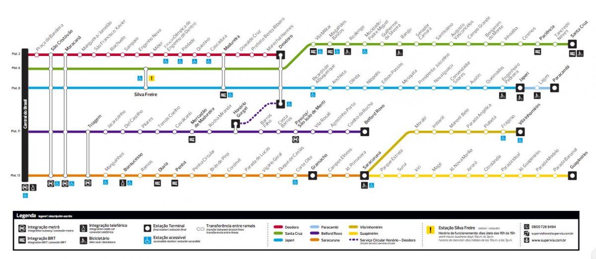 Карта метро рио де жанейро