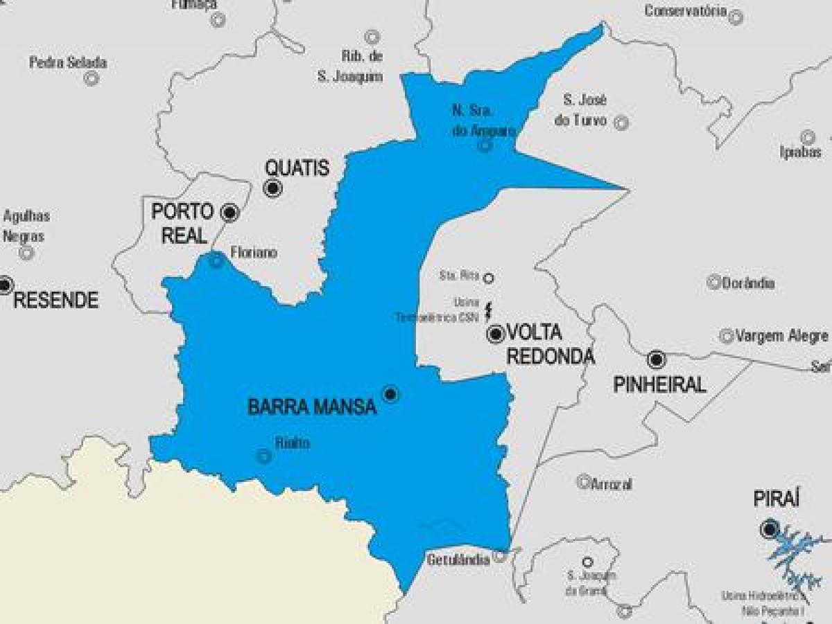 Карта муниципалитете Барра-Манса