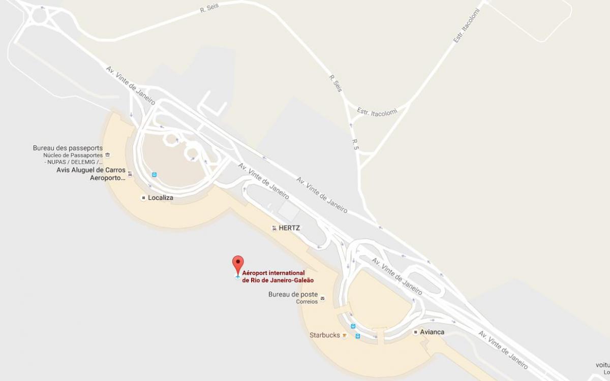 Карта аэропорта Галеан