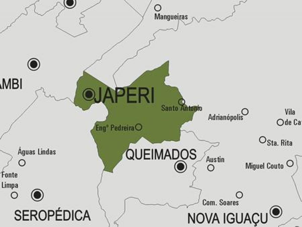 Карта муниципалитета Жапери