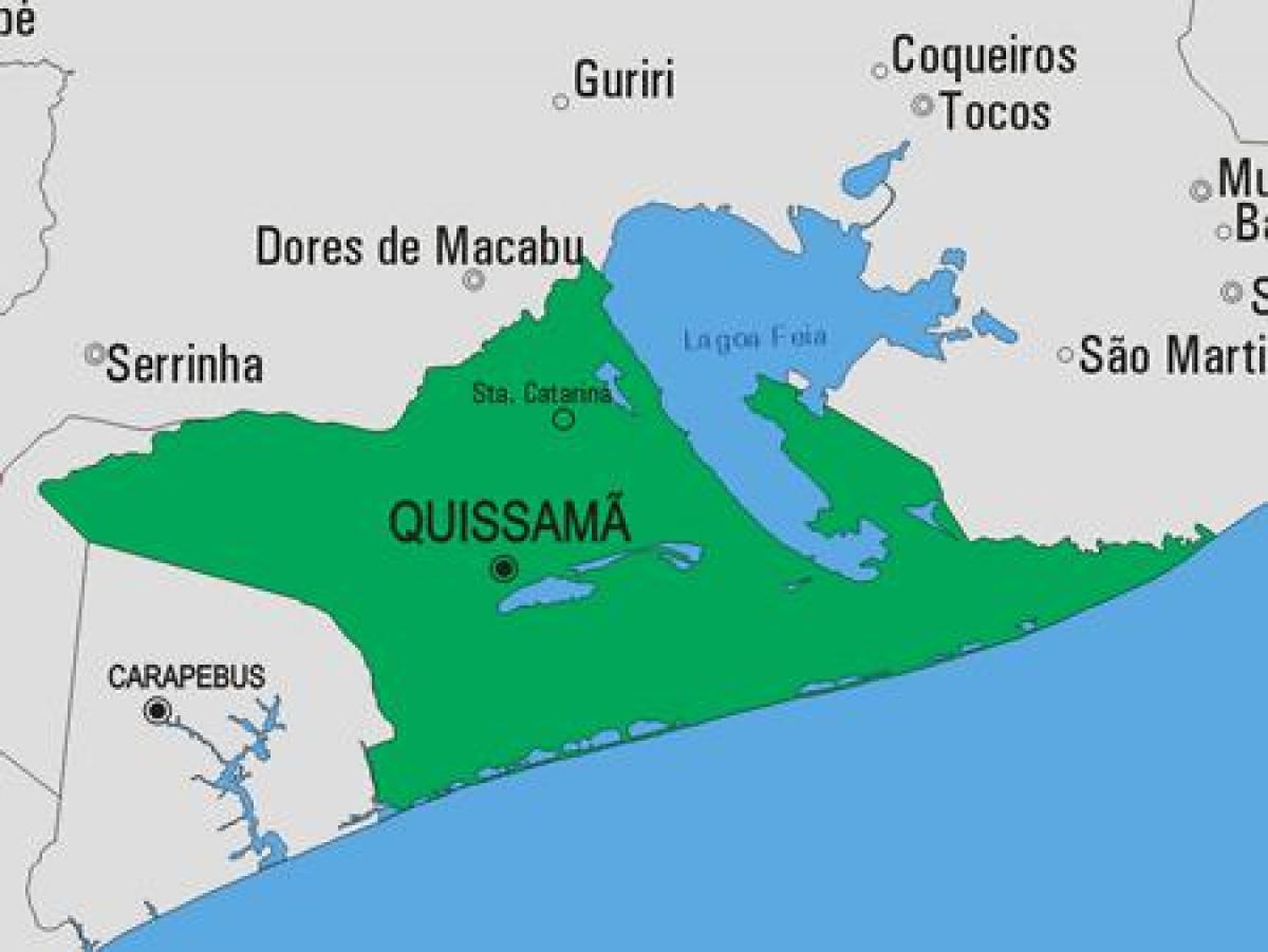 Карта муниципалитета Quissamã