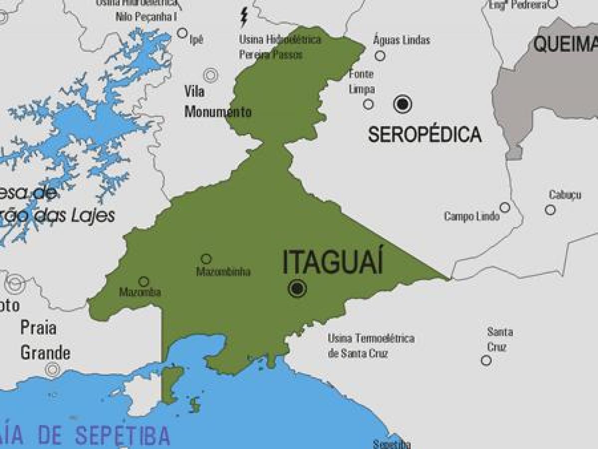 Карта муниципалитета Итагуаи