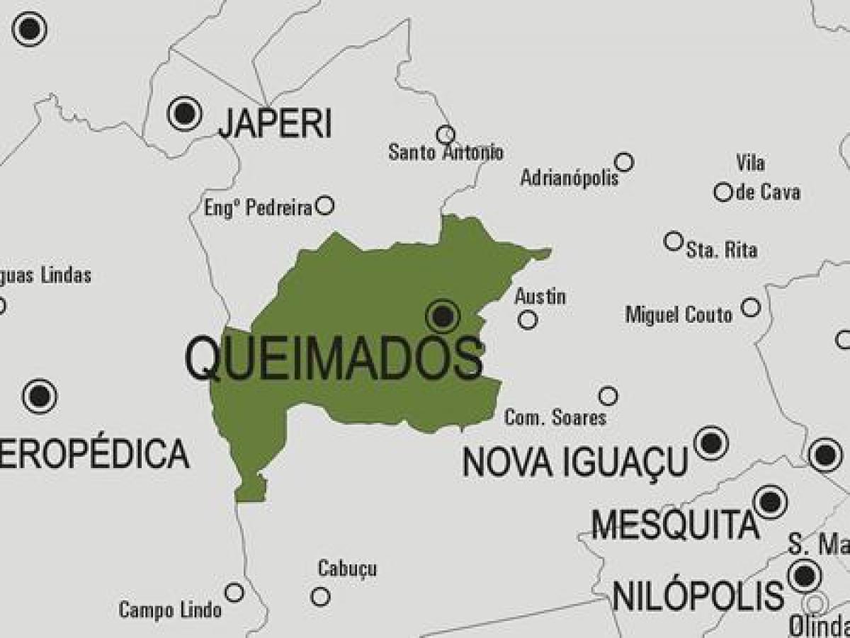 Карта муниципалитета Кеймадус