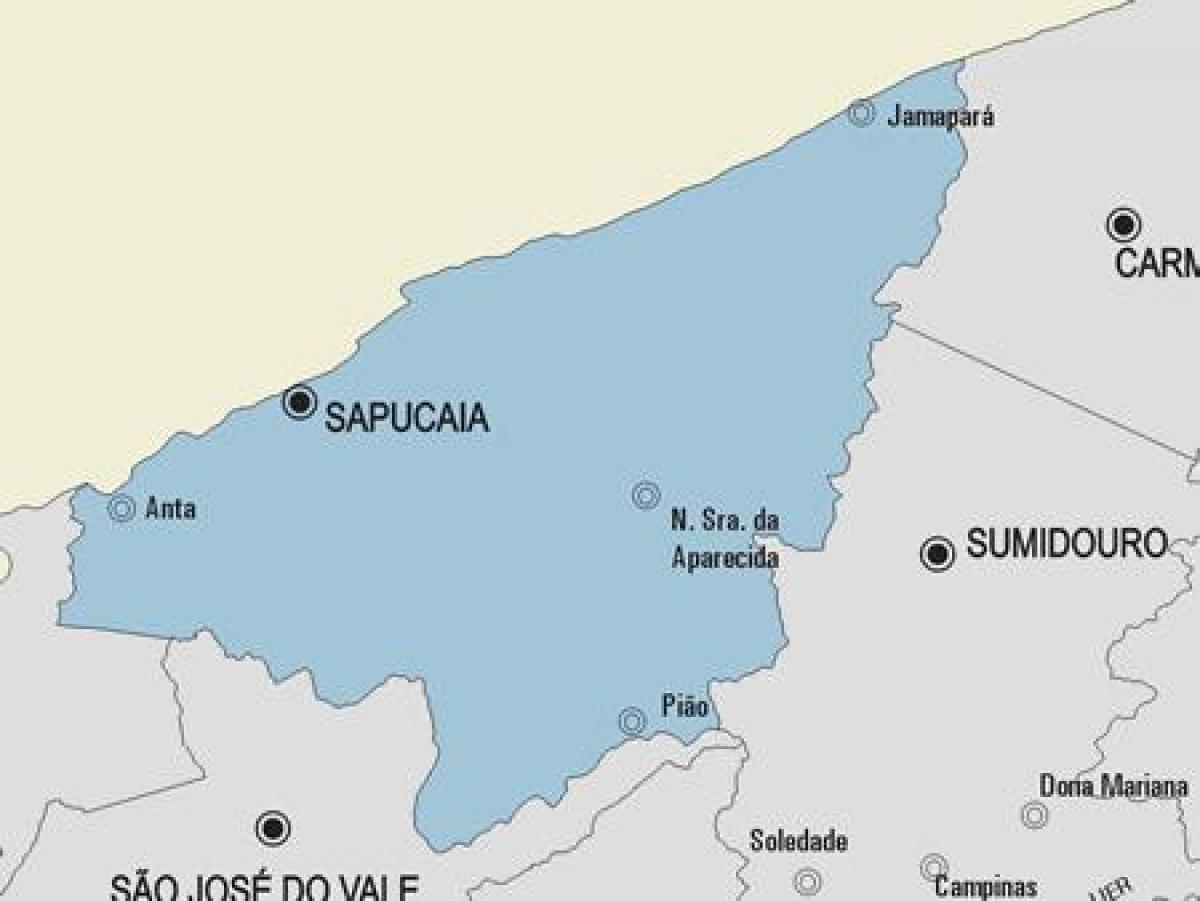 Карта муниципалитета Сапукая
