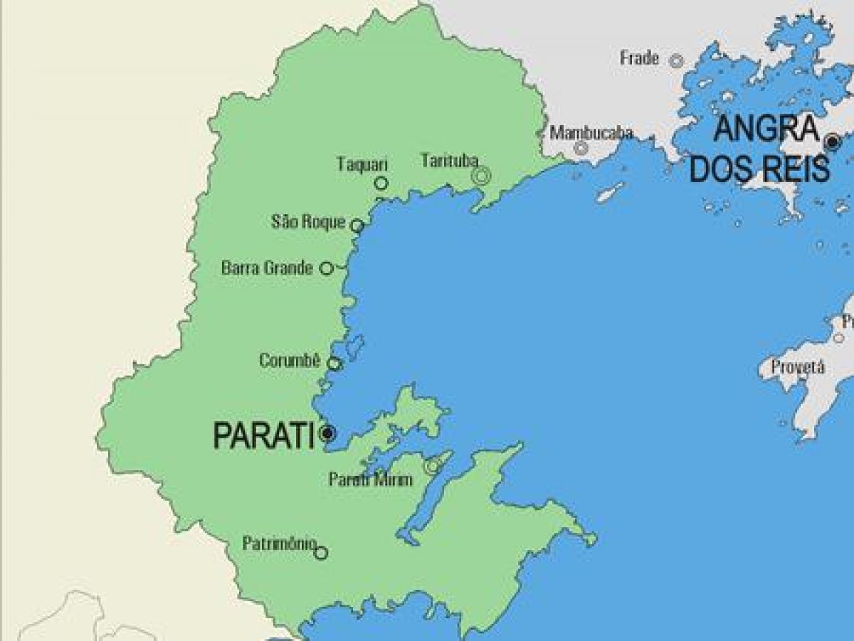 Карта муниципалитете Парати
