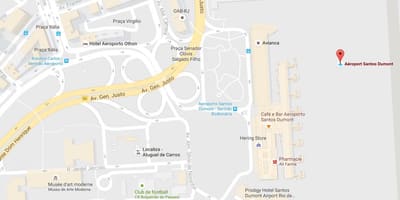 Карта аэропорта Сантос-Дюмон