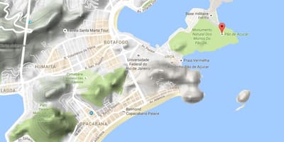 Карта Гора сахарная голова