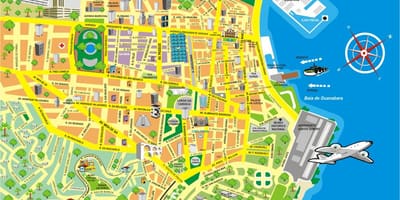 Карта достопримечательностей Рио-де-Жанейро