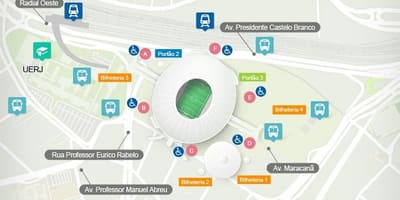 Карту стадиона "Маракана" толстая