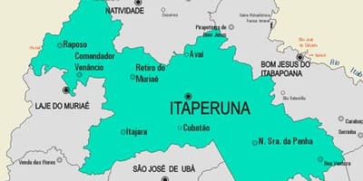 Карта муниципалитета Итаперуна