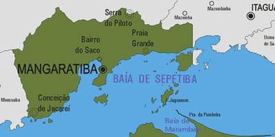 Карта муниципалитета Мангаратиба