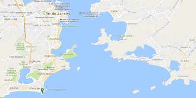 Карта пляжа до Диабло