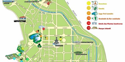 Карта Рио-де-Жанейро Ботанический сад