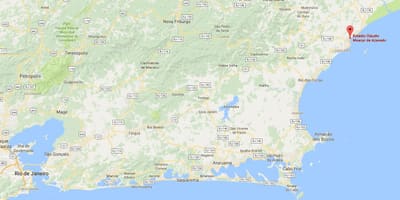 Карту стадиона Клаудиу Moacyr де Азеведо