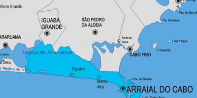 Карта Арраял-ДУ-Кабу муниципалитет