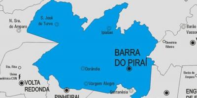 Карта Барра до Пираи муниципалитет