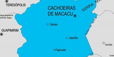 Карта кашуэйрас-ди-Макаку муниципалитет