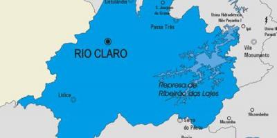 Карта муниципалитета Рио Кларо