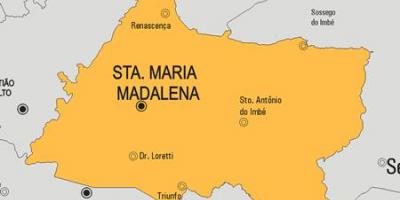 Карта муниципалитета Санта-Мария-Мадалена