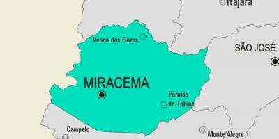 Карта муниципалитета Мирасема