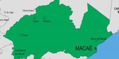 Карта муниципалитетом Макаэ