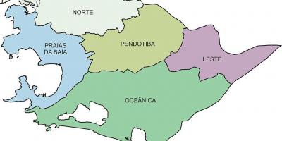 Карта регионов Нитерой