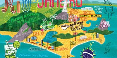 Карта Рио-де-Жанейро обои
