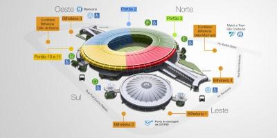 Карту стадиона Маракана