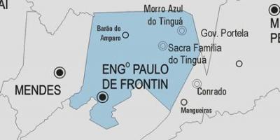 Карта Энженьейру-Паулу-ди-Фронтин муниципалитет